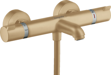 Hansgrohe Ecostat Thermostatic Bath Mixer Comfort For Exposed Installation - Brushed Bronze - 13114140
