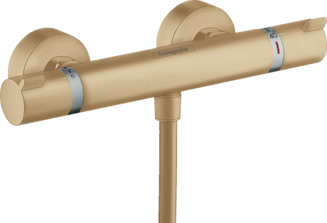Hansgrohe Ecostat Thermostatic Shower Mixer Comfort For Exposed Installation - Brushed Bronze - 13116140