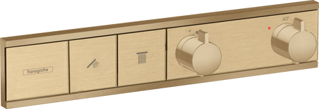 Hansgrohe RainSelect Thermostat For Concealed Installation For 2 Functions - Brushed Bronze - 15380140