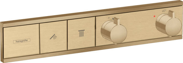 Hansgrohe RainSelect Thermostat For Concealed Installation For 2 Functions - Brushed Bronze - 15380140