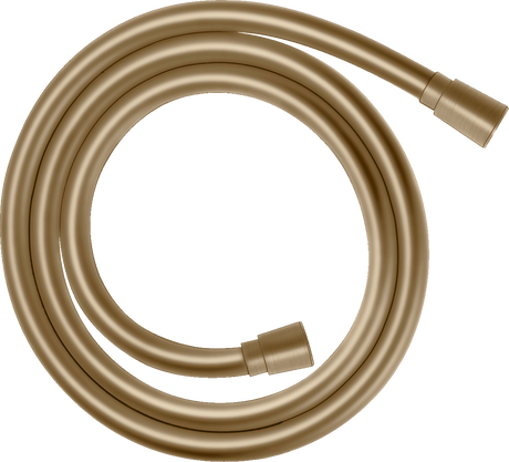 Hansgrohe Isiflex 1600mm shower hose in brushed bronze with durable, flexible anti-limescale design