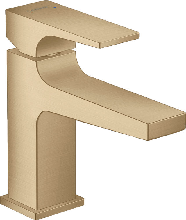 Hansgrohe Metropol Single Lever Basin Mixer 100 with Lever Handle For Cloakroom Basins with Push-open Waste - Brushed Bronze - 32500140