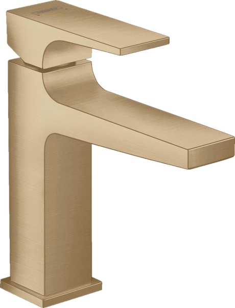 Hansgrohe Metropol Single Lever Basin Mixer 110 With Lever Handle and Push-open Waste - Brushed Bronze - 32507140