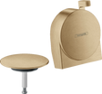 Hansgrohe Exafill S brushed bronze bath filler waste and overflow set with sleek modern design