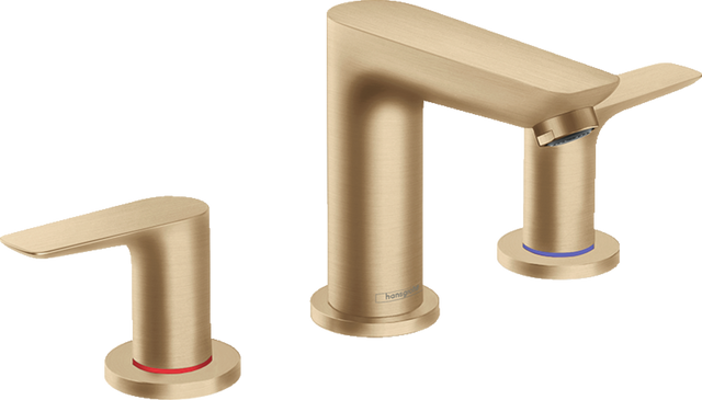 Hansgrohe Talis E 3-hole Basin Mixer With Pop-up Waste - Brushed Bronze - 71733140