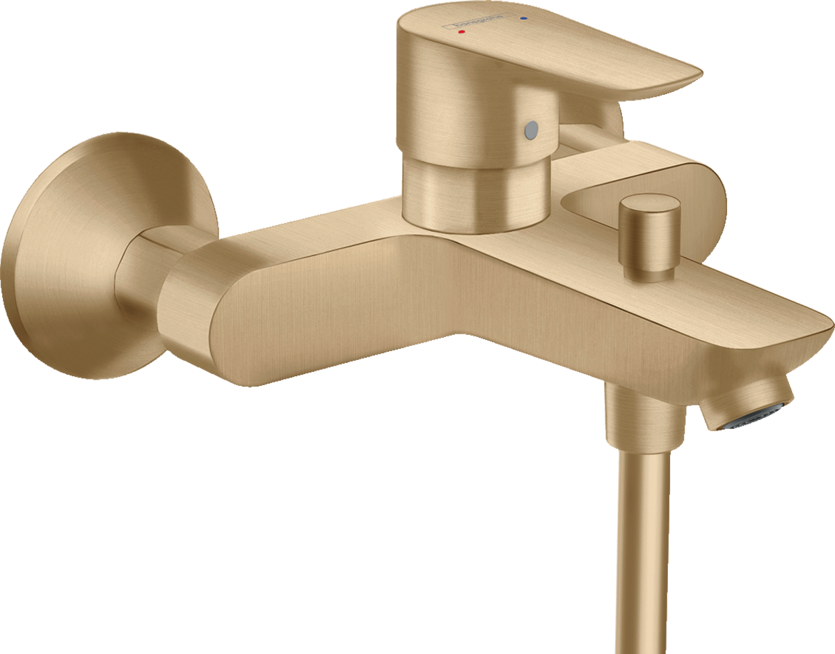Hansgrohe Talis E Single Lever Manual Bath Mixer For Exposed Installation - Brushed Bronze - 71740140