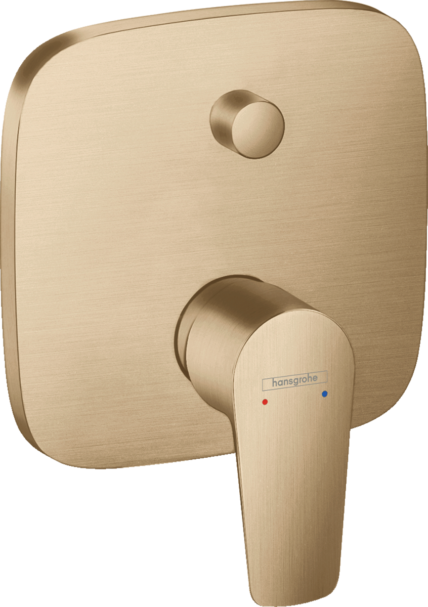Hansgrohe Talis E Single Lever Manual Bath Mixer For Concealed Installation - Brushed Bronze - 71745140
