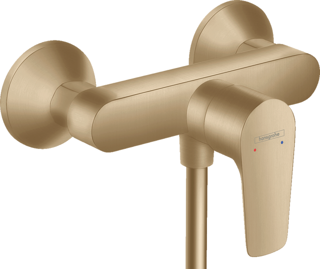 Hansgrohe Talis E Single Lever Manual Shower Mixer For Exposed Installation - Brushed Bronze - 71760140