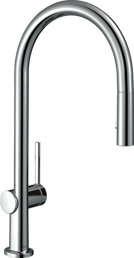 Hansgrohe Talis M54 Single Lever Kitchen Mixer 210 With Pull-out Spray 2 Spray Modes - Chrome - 72800000