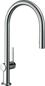 Hansgrohe Talis M54 Single Lever Kitchen Mixer 210 With Pull-out Spray 2 Spray Modes - Chrome - 72800000