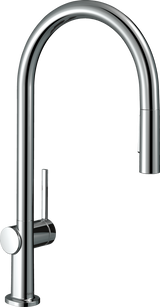 Hansgrohe Talis M54 Single Lever Kitchen Mixer 210 Eco With Pull-out Spray 2 Spray Modes - Chrome - 72842000