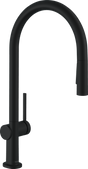 Hansgrohe Talis M54 Single Lever Kitchen Mixer 210 With Pull-out Spray And Sbox 2 Spray Modes - Matt Black - 72801670