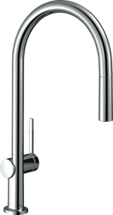 Hansgrohe Talis M54 Single Lever Kitchen Mixer 210 With Pull-out Spout Single Spray Mode - Chrome - 72802000