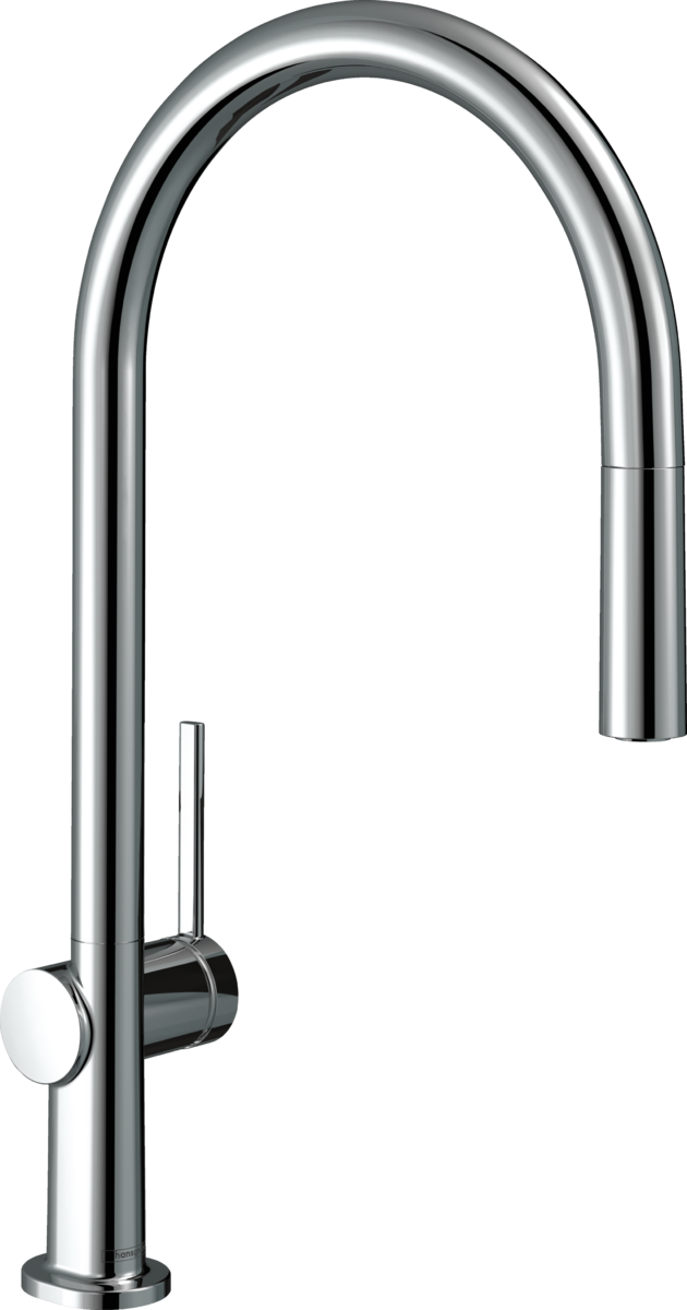 Hansgrohe Talis M54 Single Lever Kitchen Mixer 210 With Pull-out Spout Single Spray Mode - Chrome - 72802000