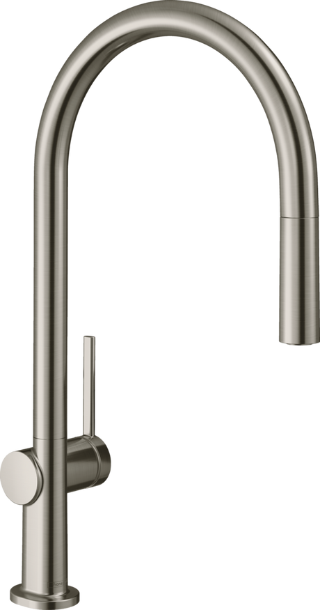 Hansgrohe Talis M54 Single Lever Kitchen Mixer 210 With Pull-out Spout And Sbox Single Spray Mode - Stainless Steel - 72803800