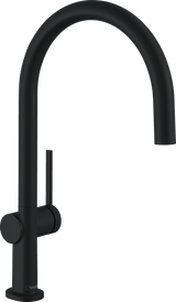 Hansgrohe Talis M54 Single Lever Kitchen Mixer 220 Eco Single Spray Mode - Matt Black - 72843670