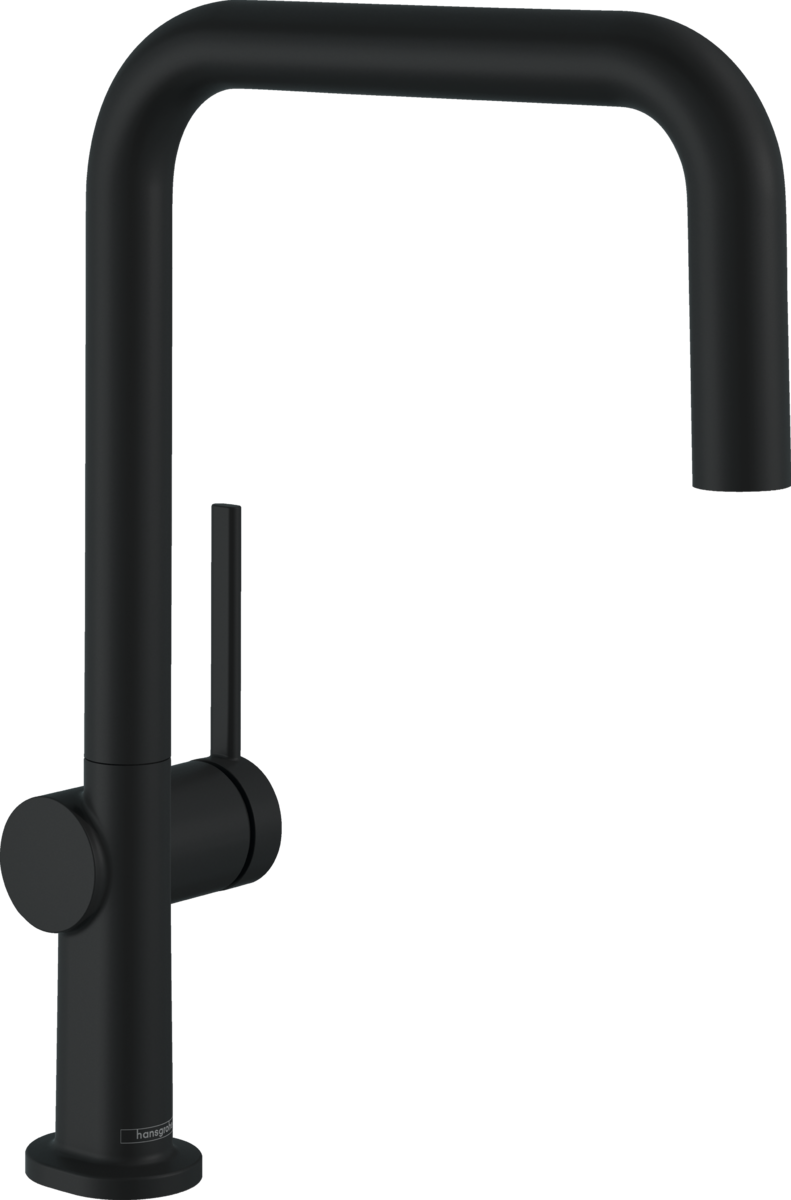 Hansgrohe Talis M54 Single Lever Kitchen Mixer U 220 Eco Single Spray Mode - Matt Black - 72844670