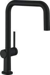 Hansgrohe Talis M54 Single Lever Kitchen Mixer U 220 Eco Single Spray Mode - Matt Black - 72844670