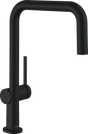 Hansgrohe Talis M54 Single Lever Kitchen Mixer U 220 Eco Single Spray Mode - Matt Black - 72844670