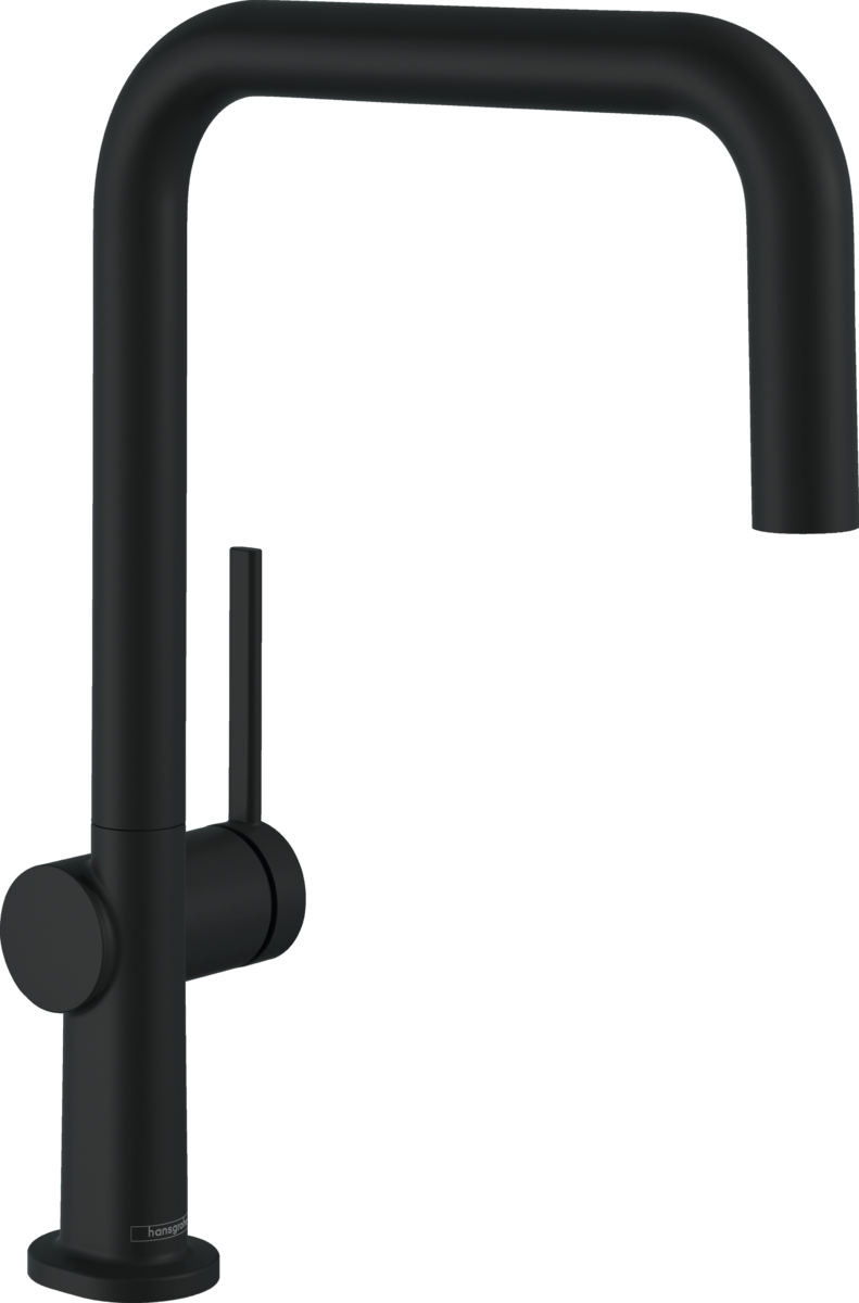 Hansgrohe Talis M54 Single Lever Kitchen Mixer U 220 Single Spray Mode - Matt Black - 72806670