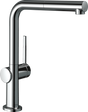 Hansgrohe Talis M54 Single Lever Kitchen Mixer 270 Eco With Pull-out Spout Single Spray Mode - Chrome - 72845000