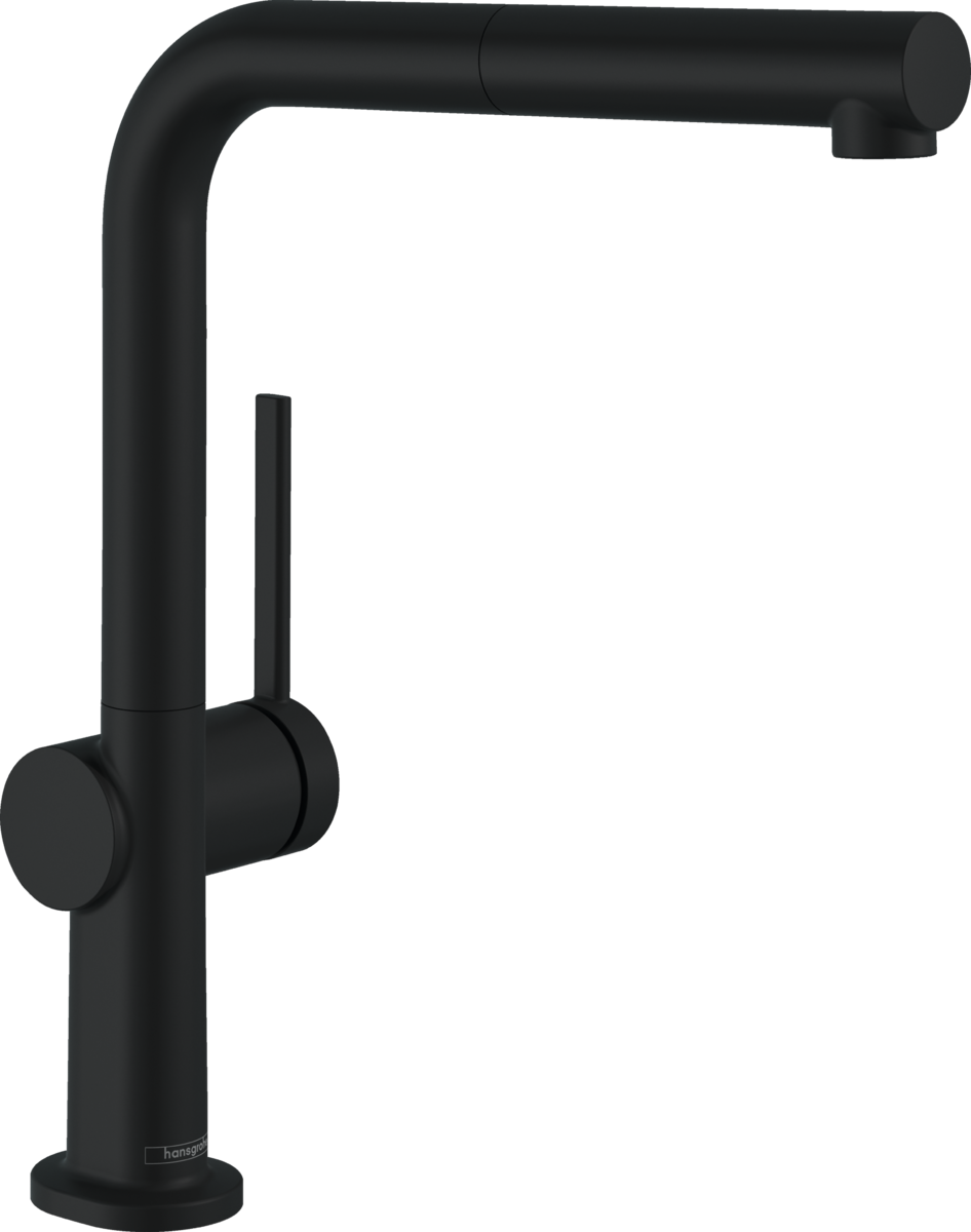 hansgrohe Talis M54 Single lever kitchen mixer 270 with pull-out spout and sBox single spray mode - Matt Black - 72809670