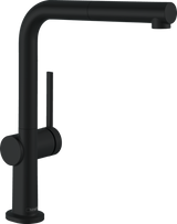 hansgrohe Talis M54 Single lever kitchen mixer 270 with pull-out spout and sBox single spray mode - Matt Black - 72809670