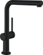 hansgrohe Talis M54 Single lever kitchen mixer 270 with pull-out spout and sBox single spray mode - Matt Black - 72809670
