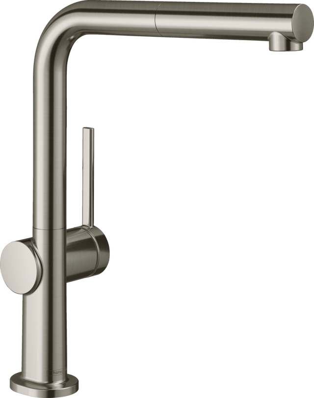 Hansgrohe Talis M54 Single Lever Kitchen Mixer 270 With Pull-out Spout Single Spray Mode - Stainless Steel - 72808800