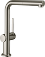 Hansgrohe Talis M54 Single Lever Kitchen Mixer 270 With Pull-out Spout Single Spray Mode - Stainless Steel - 72808800