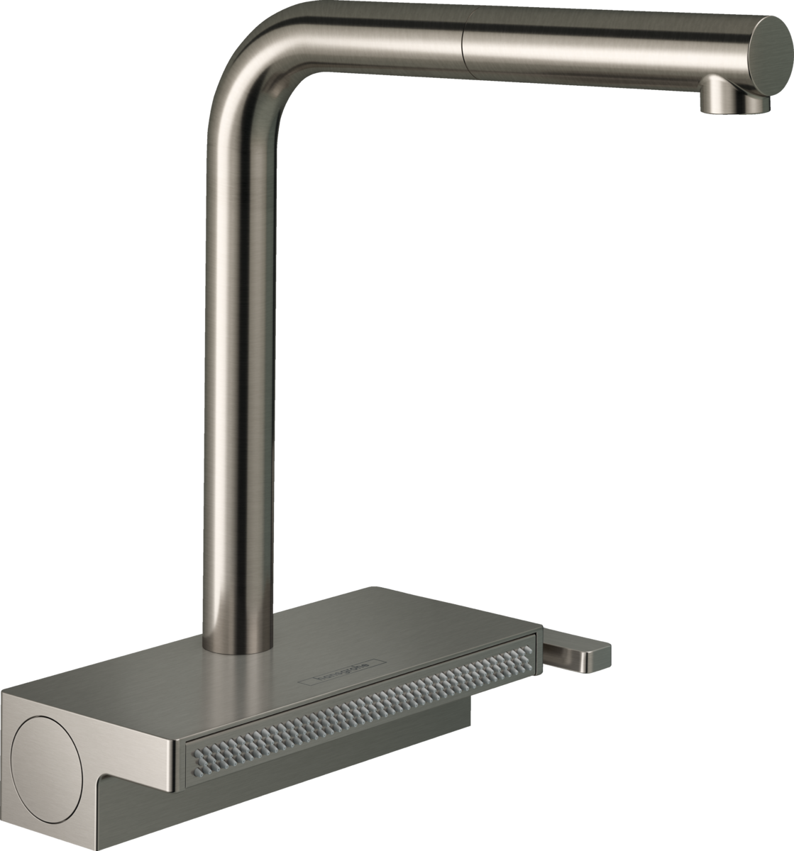 Hansgrohe Aquno Select M81 Single Lever Kitchen Mixer 250 Pull-out Spout 2 Spray Modes - Stainless Steel - 73836800