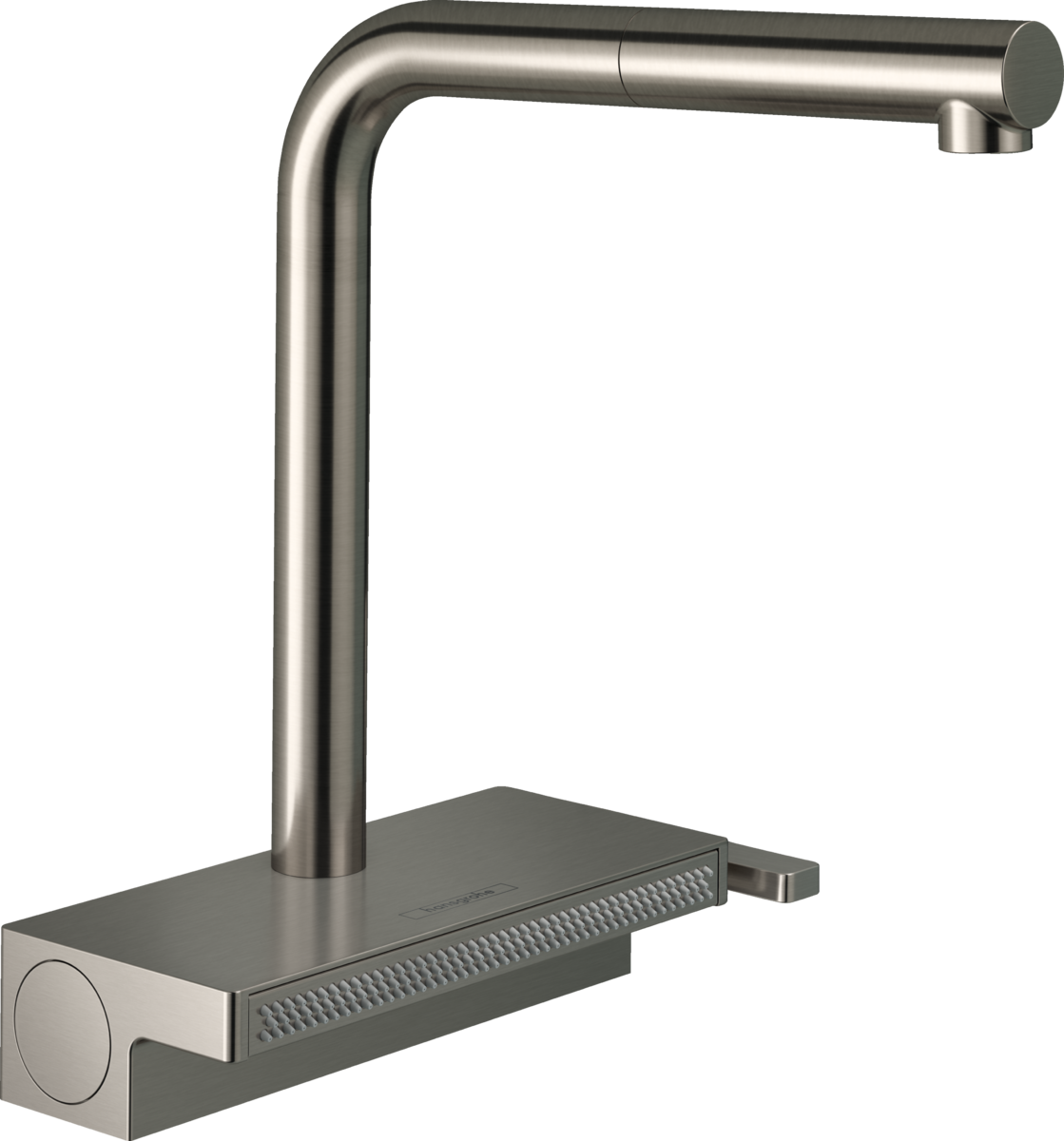 Hansgrohe Aquno Select M81 Single Lever Kitchen Mixer 250 With Pull-out Spout And Sbox 2 Spray Modes - Stainless Steel - 73830800