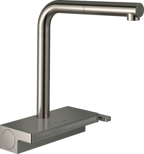Hansgrohe Aquno Select M81 Single Lever Kitchen Mixer 250 With Pull-out Spout And Sbox 2 Spray Modes - Stainless Steel - 73830800