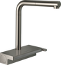 Hansgrohe Aquno Select M81 Single Lever Kitchen Mixer 250 With Pull-out Spout And Sbox 2 Spray Modes - Stainless Steel - 73830800