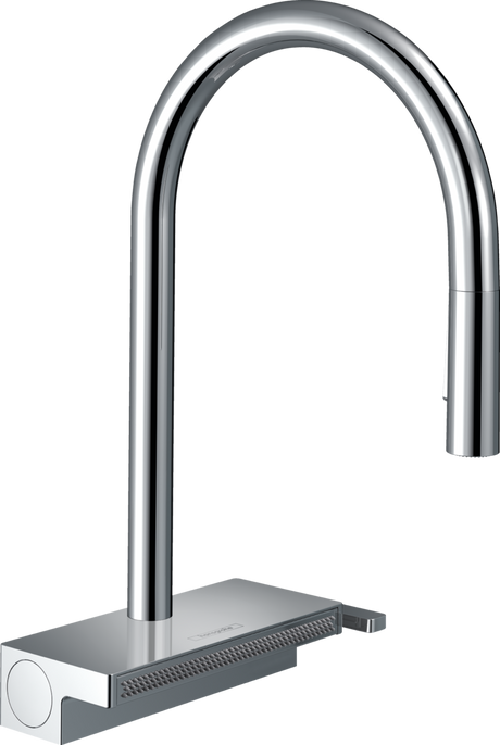 Hansgrohe Aquno Select M81 Single Lever Kitchen Mixer 170 Pull-out Spray 3 Spray Modes - Chrome - 73837000