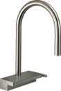 Hansgrohe Aquno Select M81 Single Lever Kitchen Mixer 170 With Pull-out Spray And Sbox 3 Spray Modes - Stainless Steel - 73831800