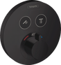Hansgrohe Showerselect S Thermostatic Mixer For Concealed Installation For 2 Outlets - Matt Black - 15743670