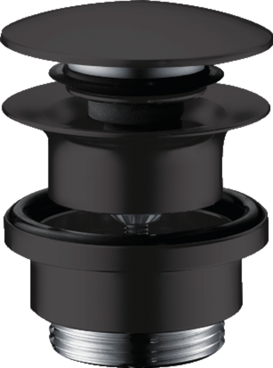 Hansgrohe Waste Set Brass Push-open For Basin And Bidet Mixers - Matt Black - 50100670