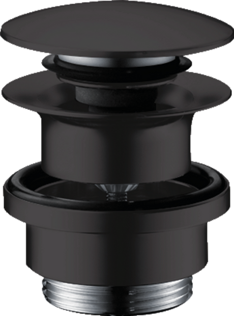 Hansgrohe Waste Set Brass Push-open For Basin And Bidet Mixers - Matt Black - 50100670