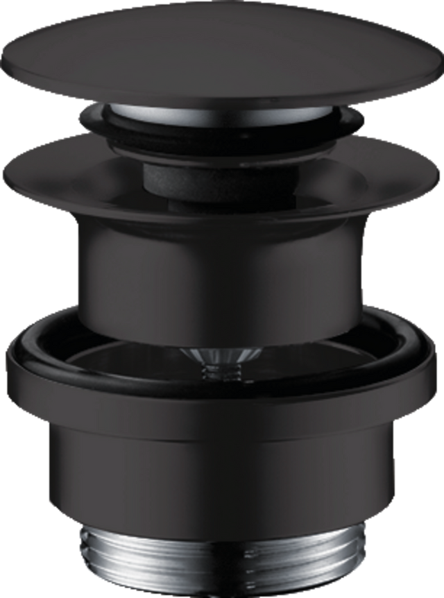Hansgrohe Waste Set Brass Push-open For Basin And Bidet Mixers - Matt Black - 50100670