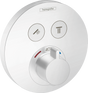 Hansgrohe Showerselect S Thermostatic Mixer For Concealed Installation For 2 Outlets - Matt White - 15743700