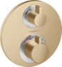Hansgrohe Ecostat S Thermostatic Mixer For Concealed Installation For 2 Outlets With Shut-off  Diverter Valve - Brushed Bronze - 15758140