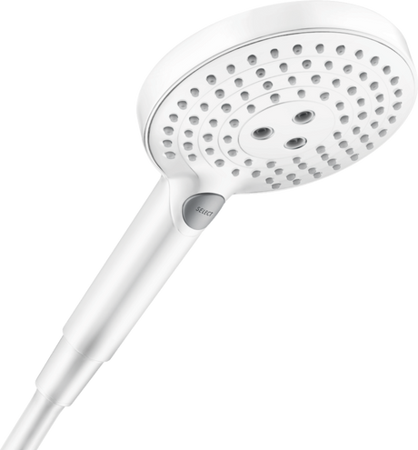 Hansgrohe Raindance Select S Hand Shower 120 3jet PowderRain - Matt White - 26014700