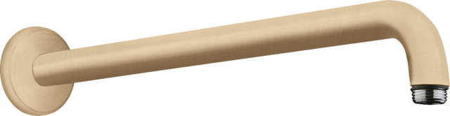 Hansgrohe Shower Arm 389mm in brushed bronze finish with ½” standard connection for easy installation and wide shower coverage.