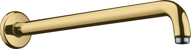 Hansgrohe Shower Arm 389mm polished gold optic with durable metal construction and extended reach for enhanced shower comfort