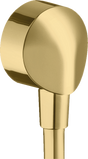 Hansgrohe FixFit Wall Outlet E Without Non-Return Valve - Polished Gold Optic - 27454990