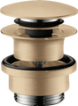 Hansgrohe Waste Set Brass Push-open For Basin And Bidet Mixers - Brushed Bronze - 50100140