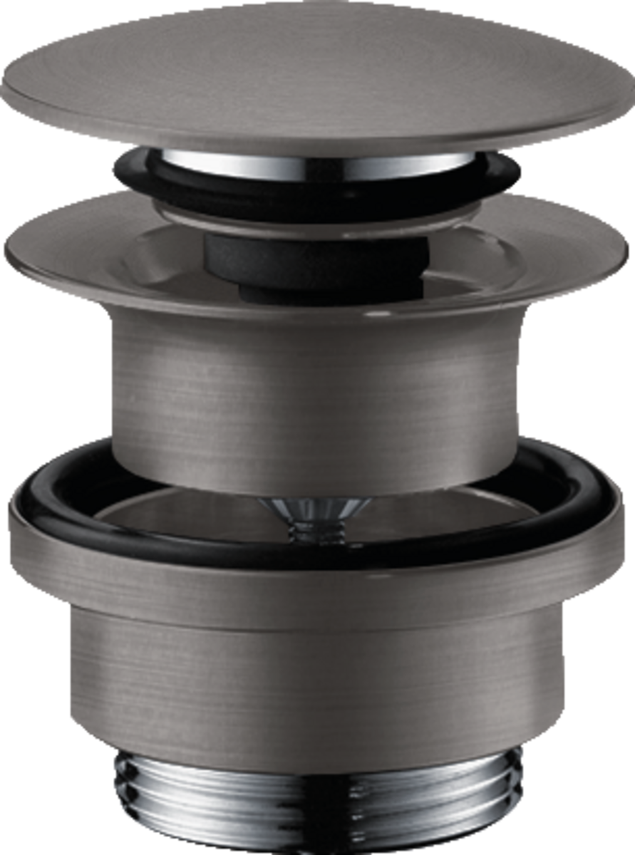 Hansgrohe Waste Set Brass Push-open For Basin And Bidet Mixers - Brushed Black Chrome - 50100340