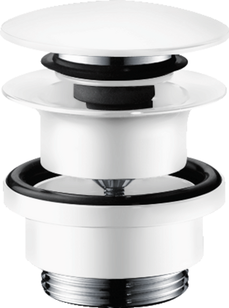 Hansgrohe Waste Set Brass Push-open For Basin And Bidet Mixers - Matt White - 50100700