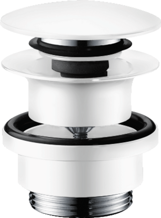 Hansgrohe Waste Set Brass Push-open For Basin And Bidet Mixers - Matt White - 50100700